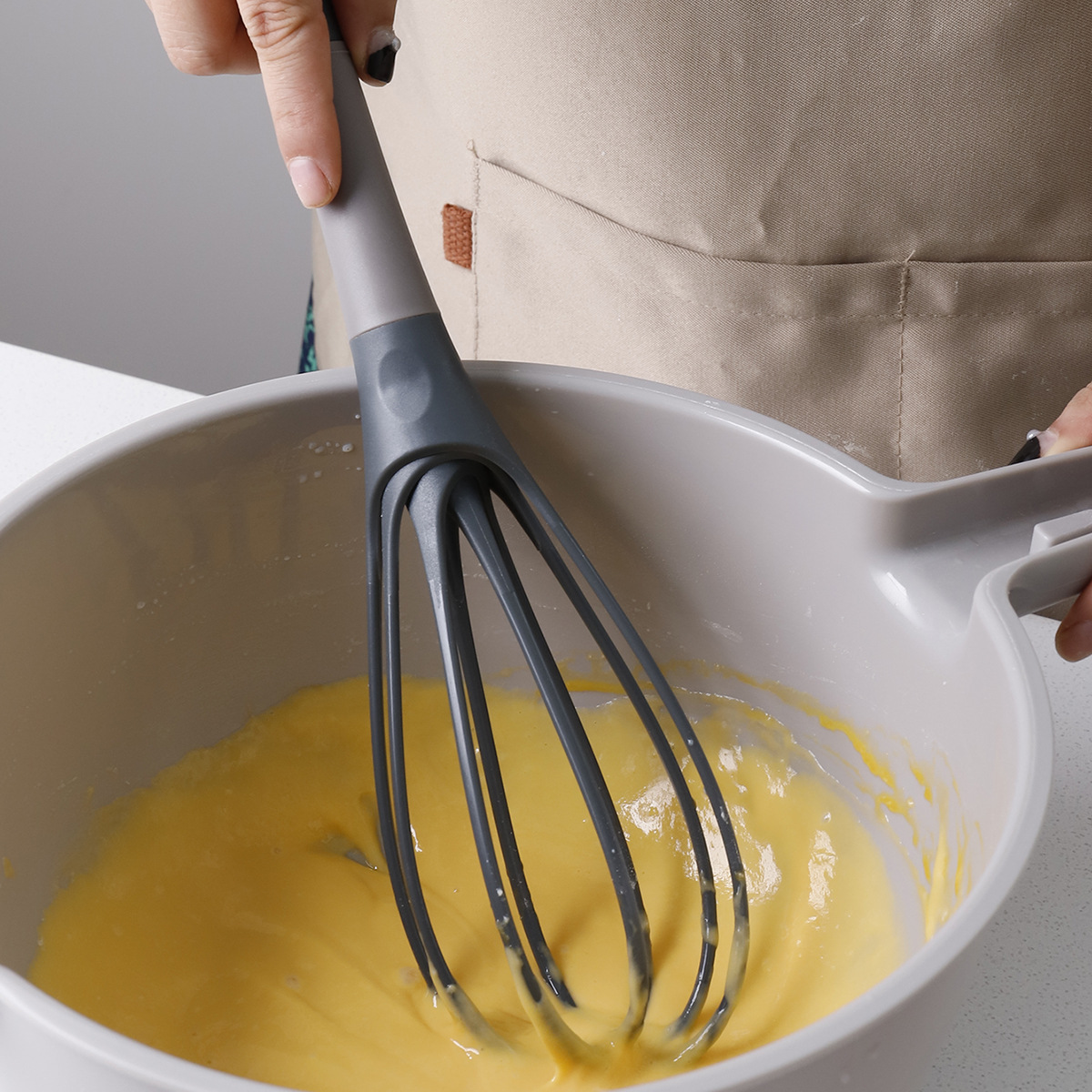 Immersion Hand Blender Set - 1 Stück Eierschläger Rotierender Eiermixer Backzubehör