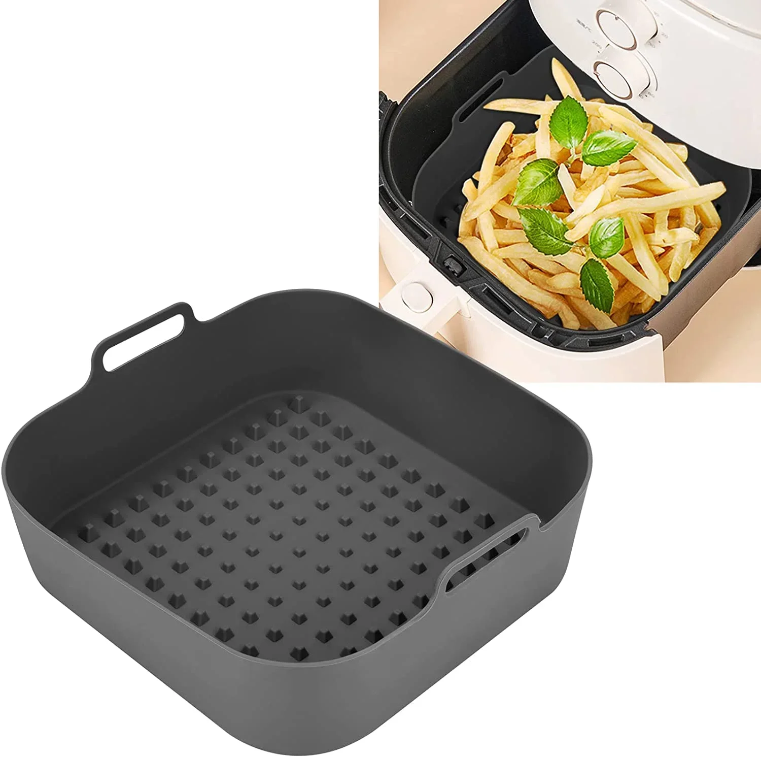 Air Fryer Silicone Pot Liner - Air Fryer Silikon Topf Dicke wiederverwendbare