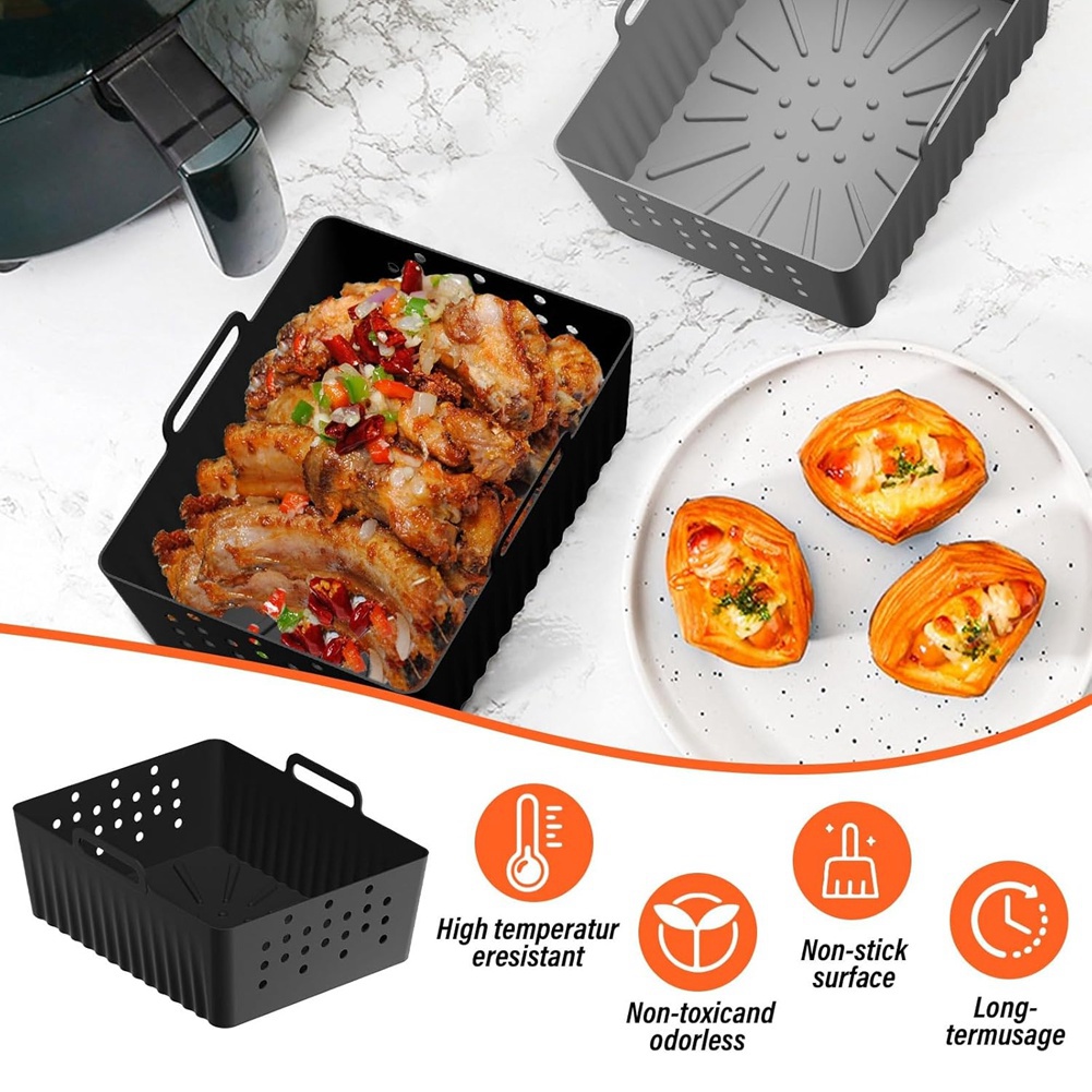 Air Fryer Silicone Pot Liner - NEUHEIT: Auf Lager - 2 Stück