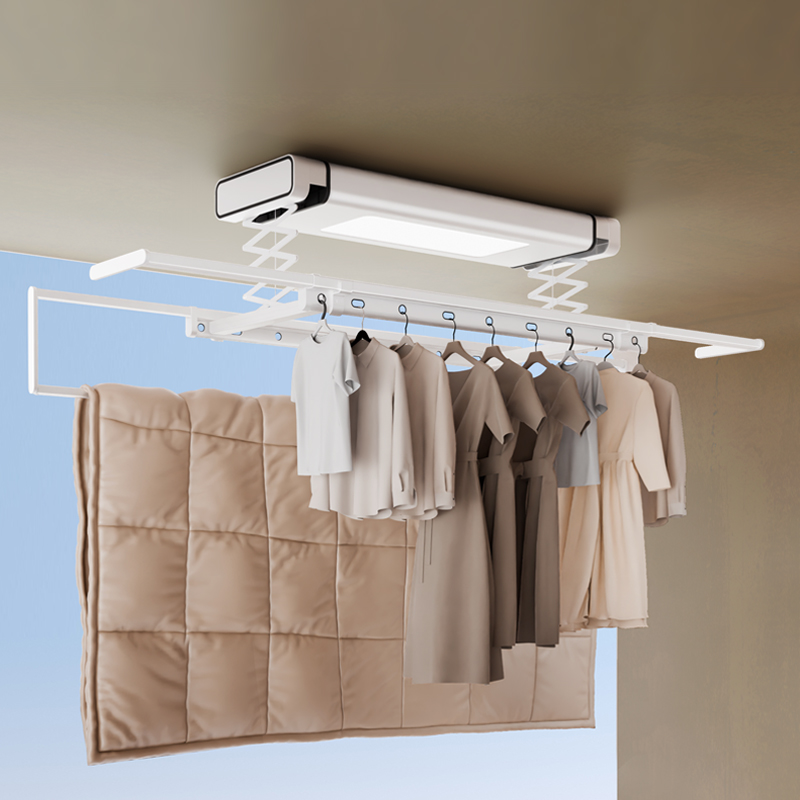 Laundry - Intelligente Decken-Wäscheständer aus Aluminium mit innovativem