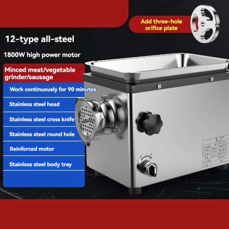 Automatic Meat Slicer Home - Vollautomatischer multifunktionaler Fleischschneider/-zerkleinerer für den Hausgebrauch,