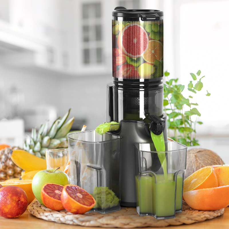 Electric Slow Juicer Cold Press - Tolife Slow Juicer mit Kaltpressverfahren, breiter