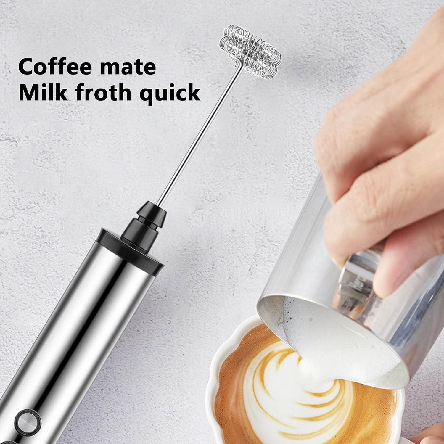 Kitchen Appliances - Magpie 3-in-1 Handmixer Elektrischer Milchaufschäumer Getränkemixer
