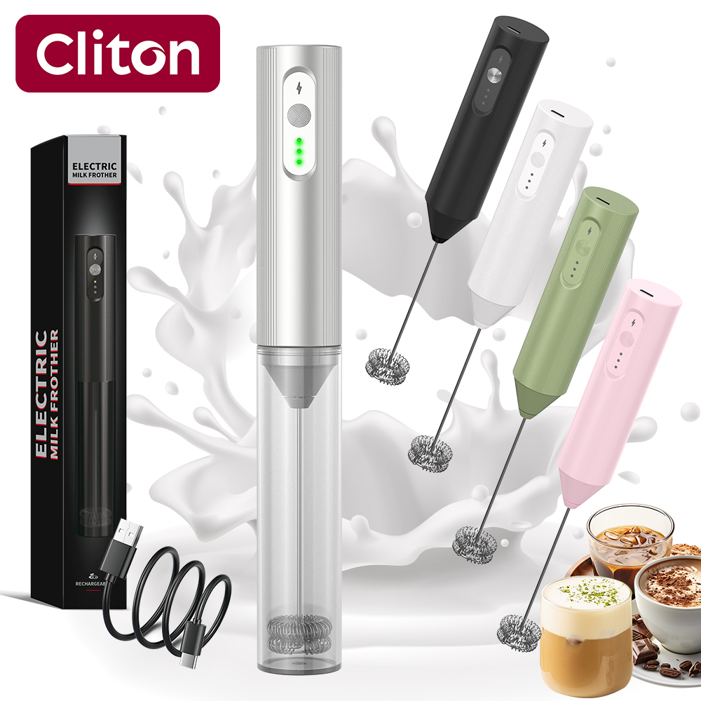 Portable Blender Usb Rechargeable - Cliton Versilberter USB-C Wiederaufladbarer 3-Gang Elektrischer
