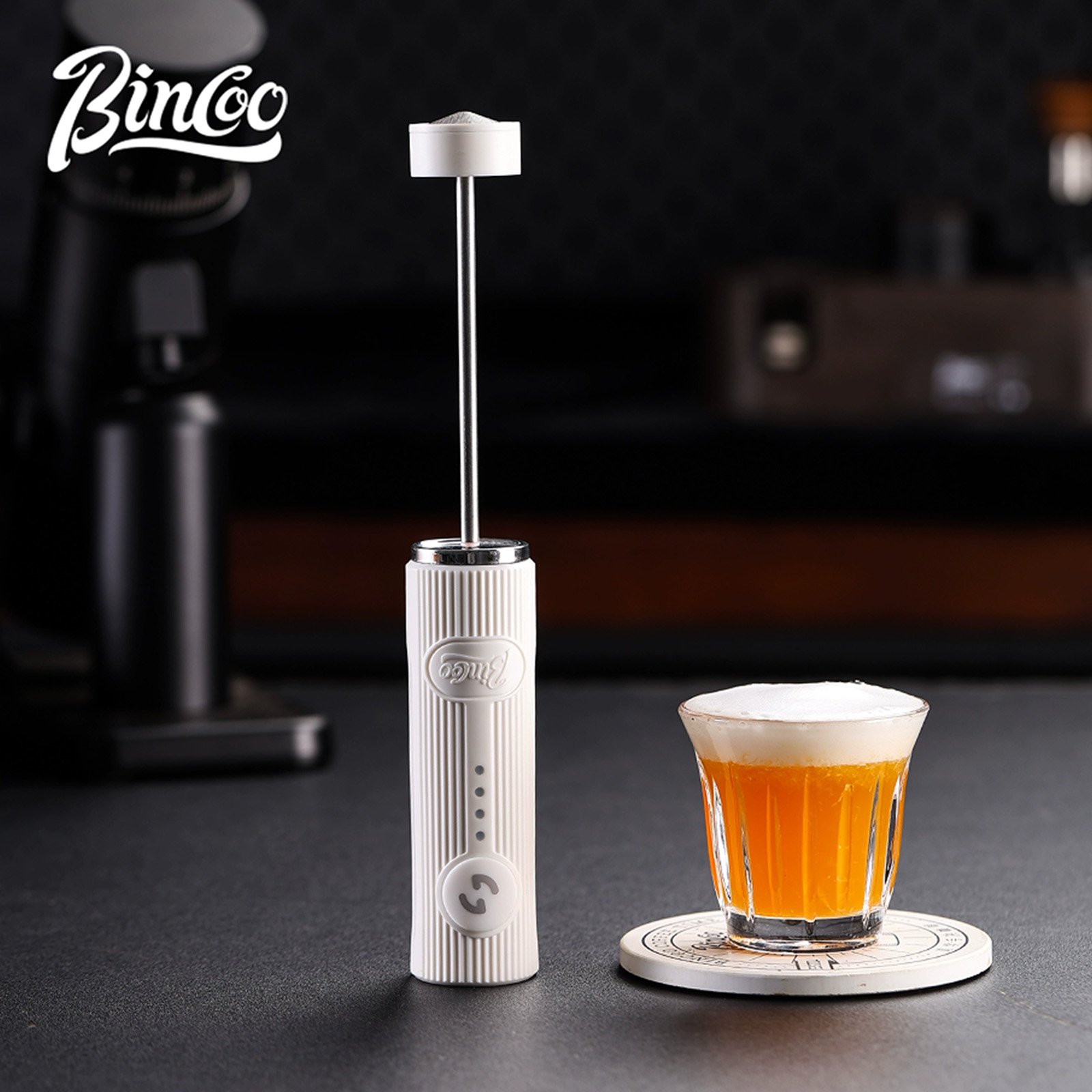 Electric Milk Frother Handheld - Bincoo Neue Milch Schäumer Kaffee Schneebesen