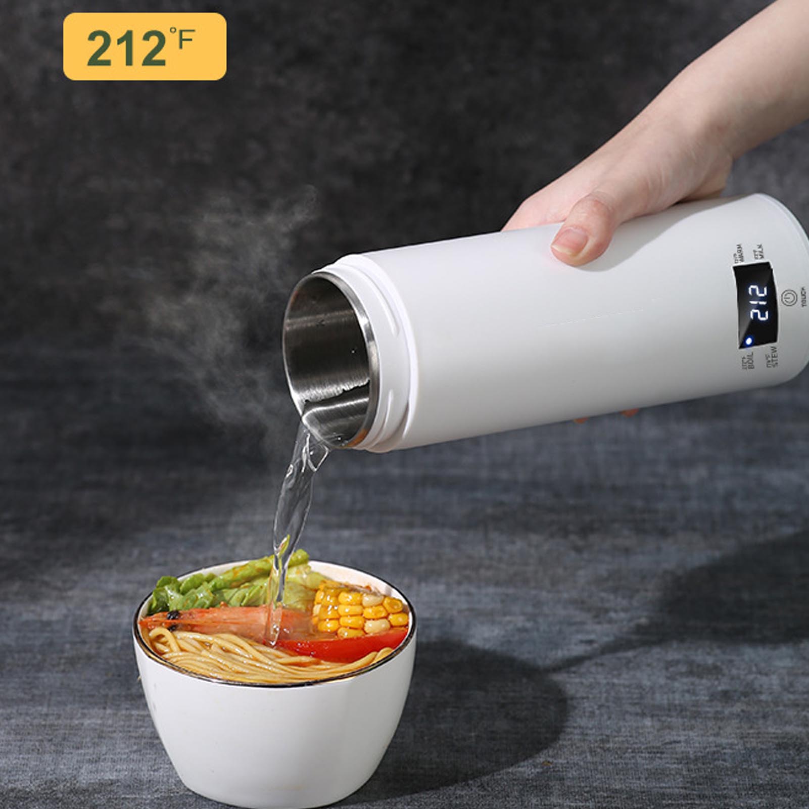 Electric Kettle Temperature Control - Tragbarer Mini-Wasserkocher, 450 ml, mit Temperaturregelung,