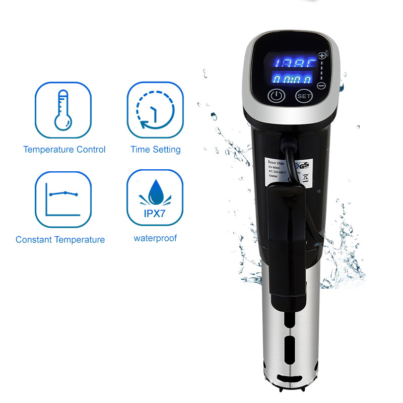 Digital Sous Vide Precision Cooker - Wasserdichter Sous Vide Präzisionsherd Tauchzirkulator Vakuum-Lebensmittelkocher