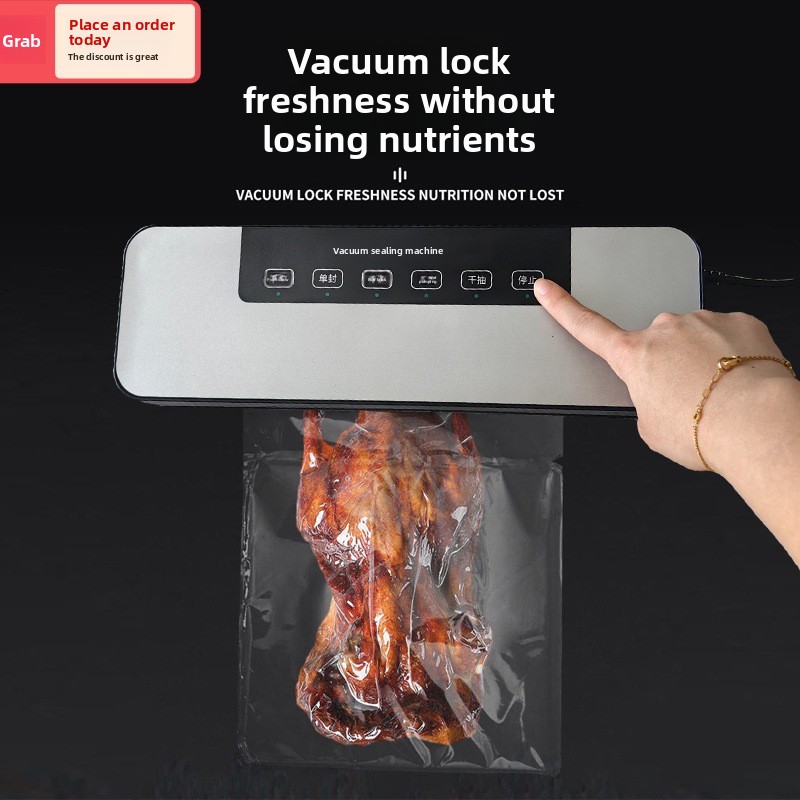 Food Vacuum Sealer Machine - Vakuumversiegelung, Kompressor, Lebensmittelverpackung für den Haushalt,