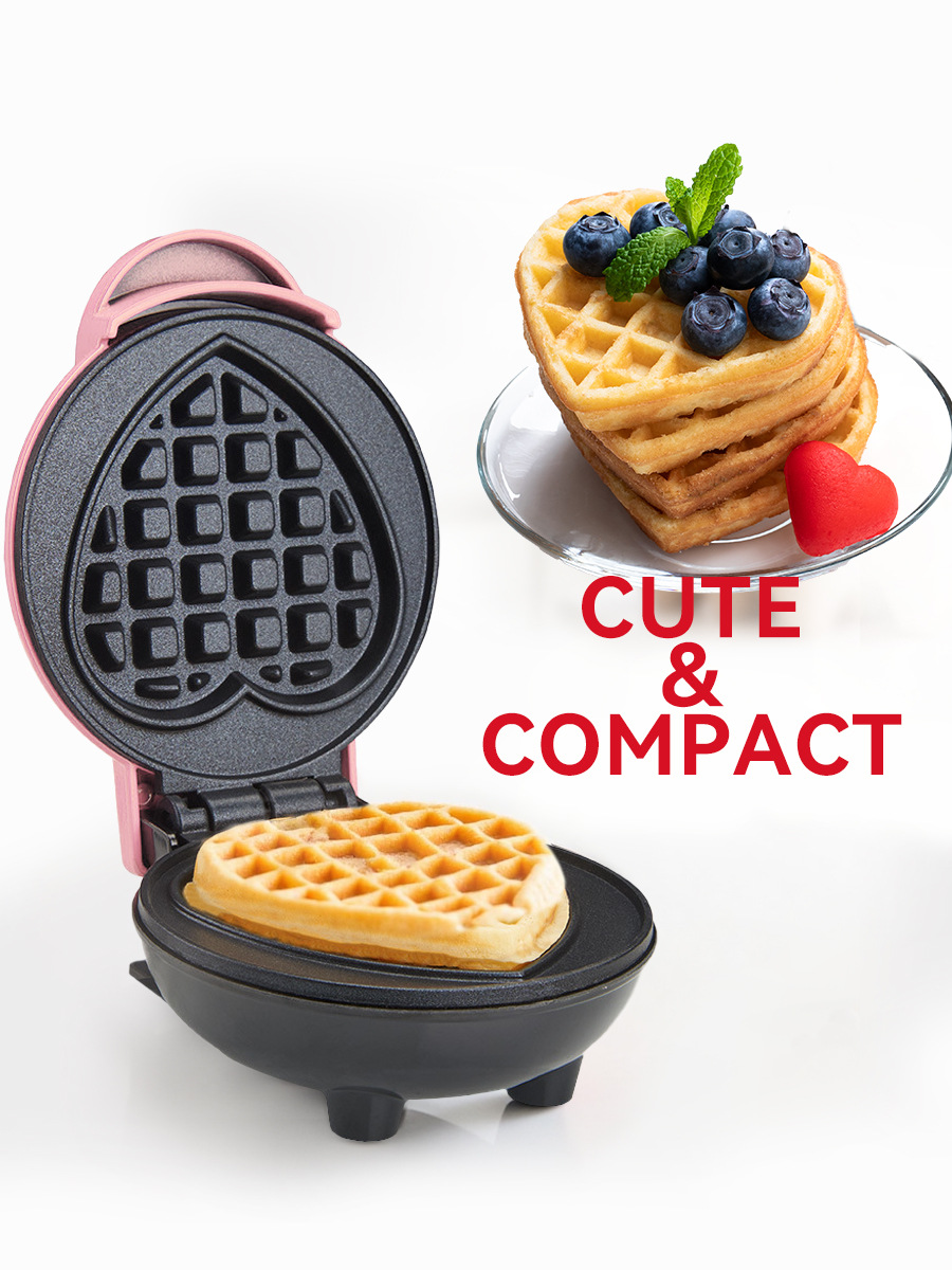 Mini Waffle Maker Machine - Mini-Waffeleisen Elektrisches Küchengerät für Auto &
