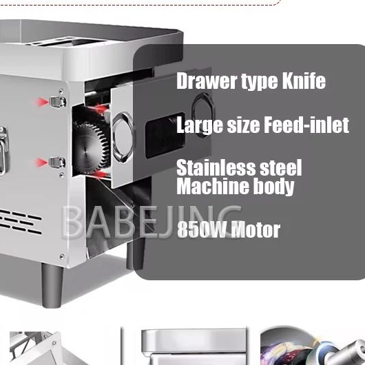 Automatic Meat Slicer Home - Multifunktionaler Edelstahl-Fleischzerkleinerer Vollautomatischer Rindfleisch-Schneider für Küche