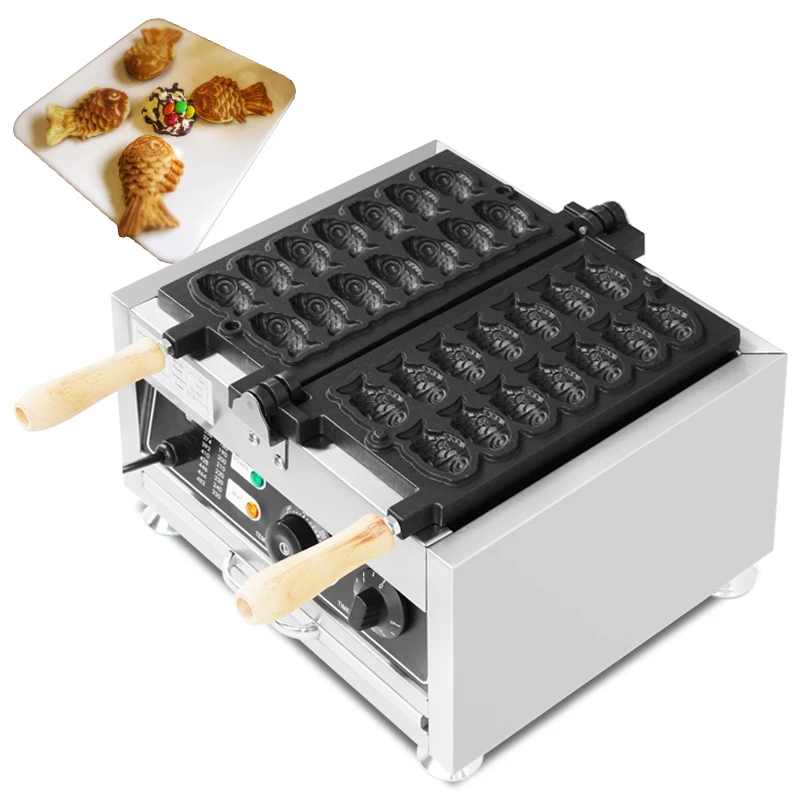 Mini Waffle Maker Machine - Mini Fisch geformte Waffeln Eisen Kuchen