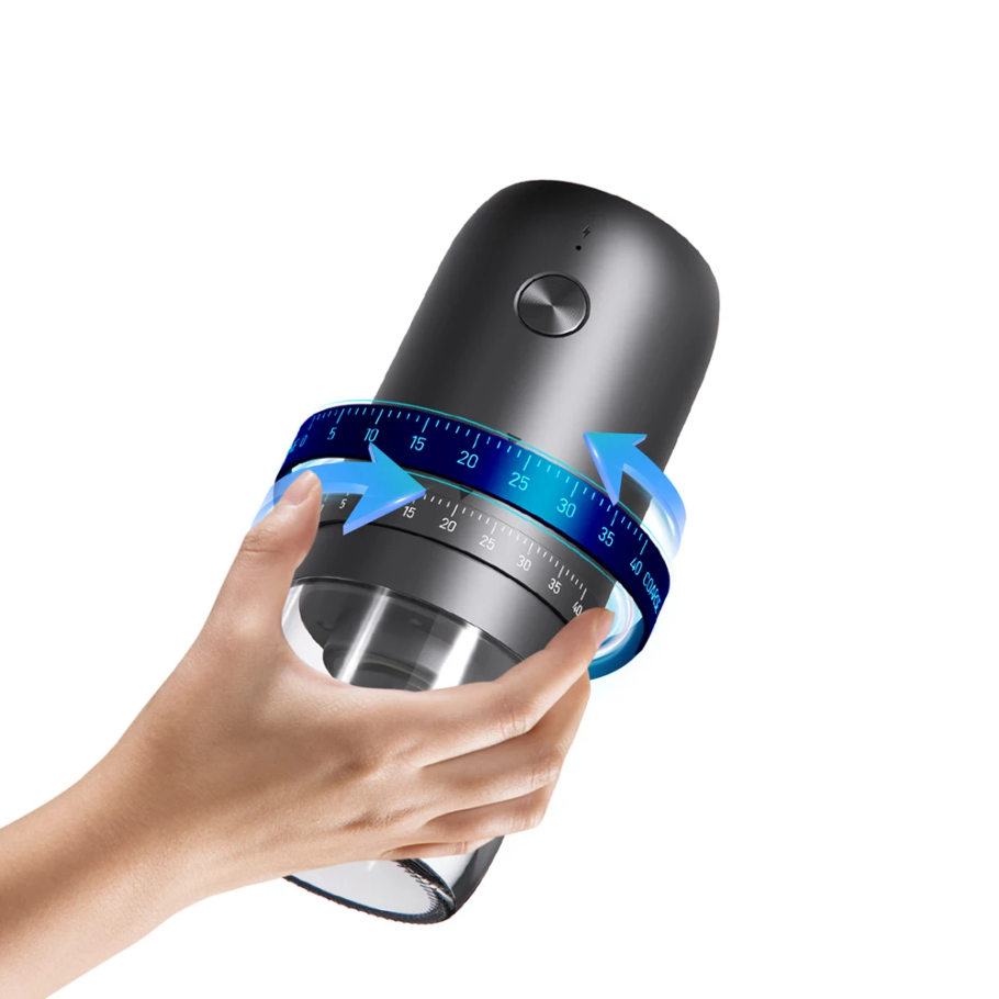 Coffee Bean Grinder Electric - Tragbare 1800mAh Elektrische Kaffeemühle mit 40