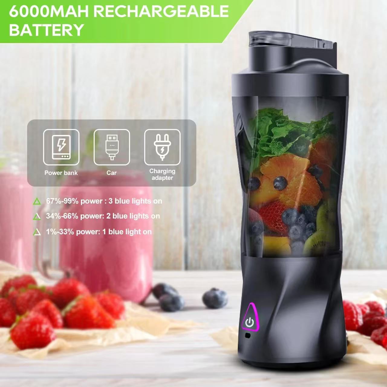 Tragbarer elektrischer Entsaft – Portable Blender Usb Rechargeable Bewertung und Preis