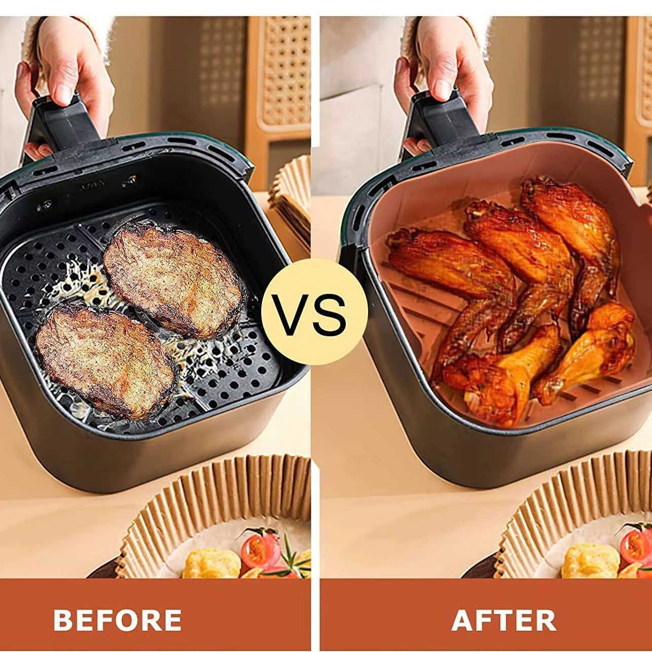 Antihaftbeschichtete 8,2-Zoll- – Air Fryer Silicone Pot Liner Bewertung und Preis