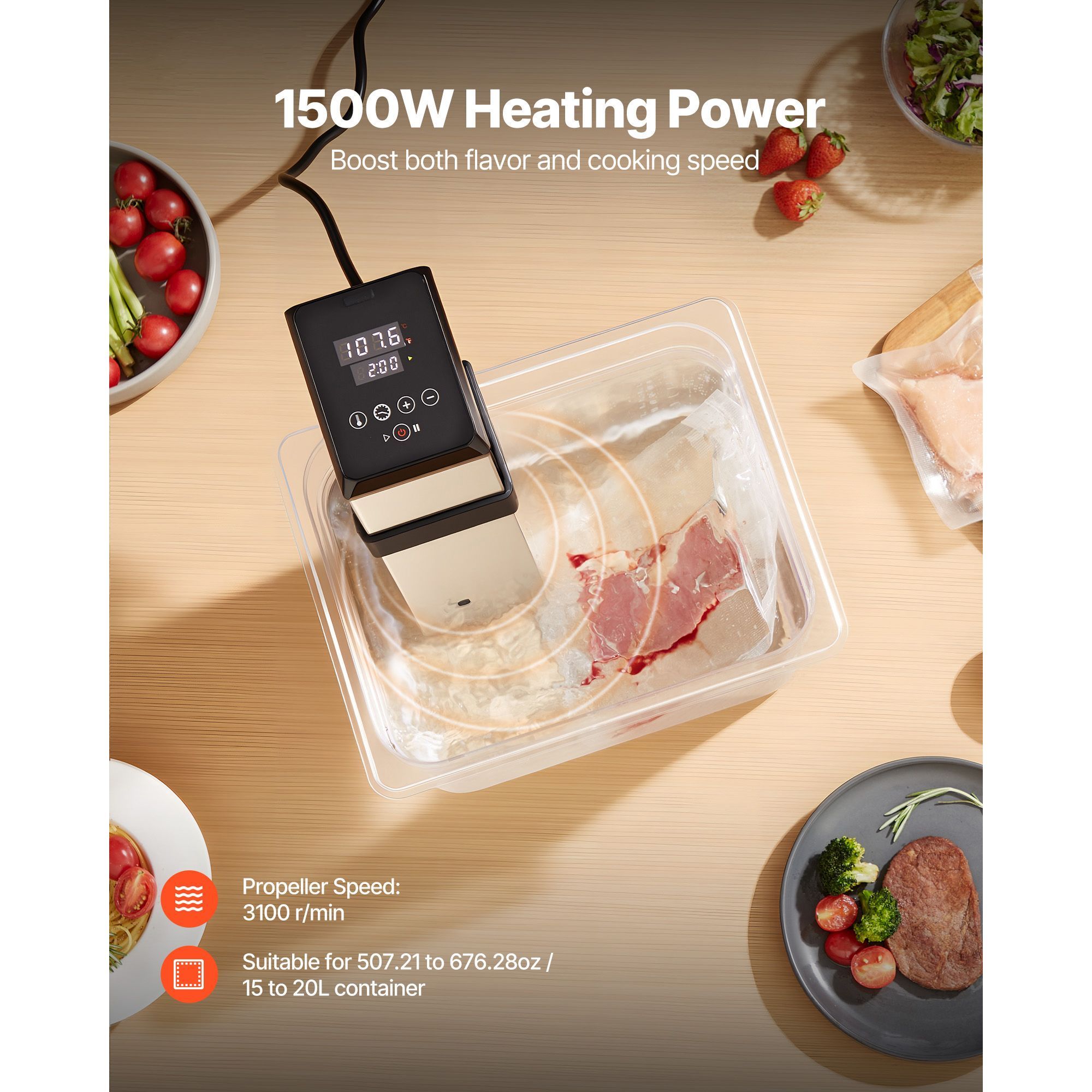 1500W Sous-Vide-Gerät für Präz – Digital Sous Vide Precision Cooker Bewertung und Preis