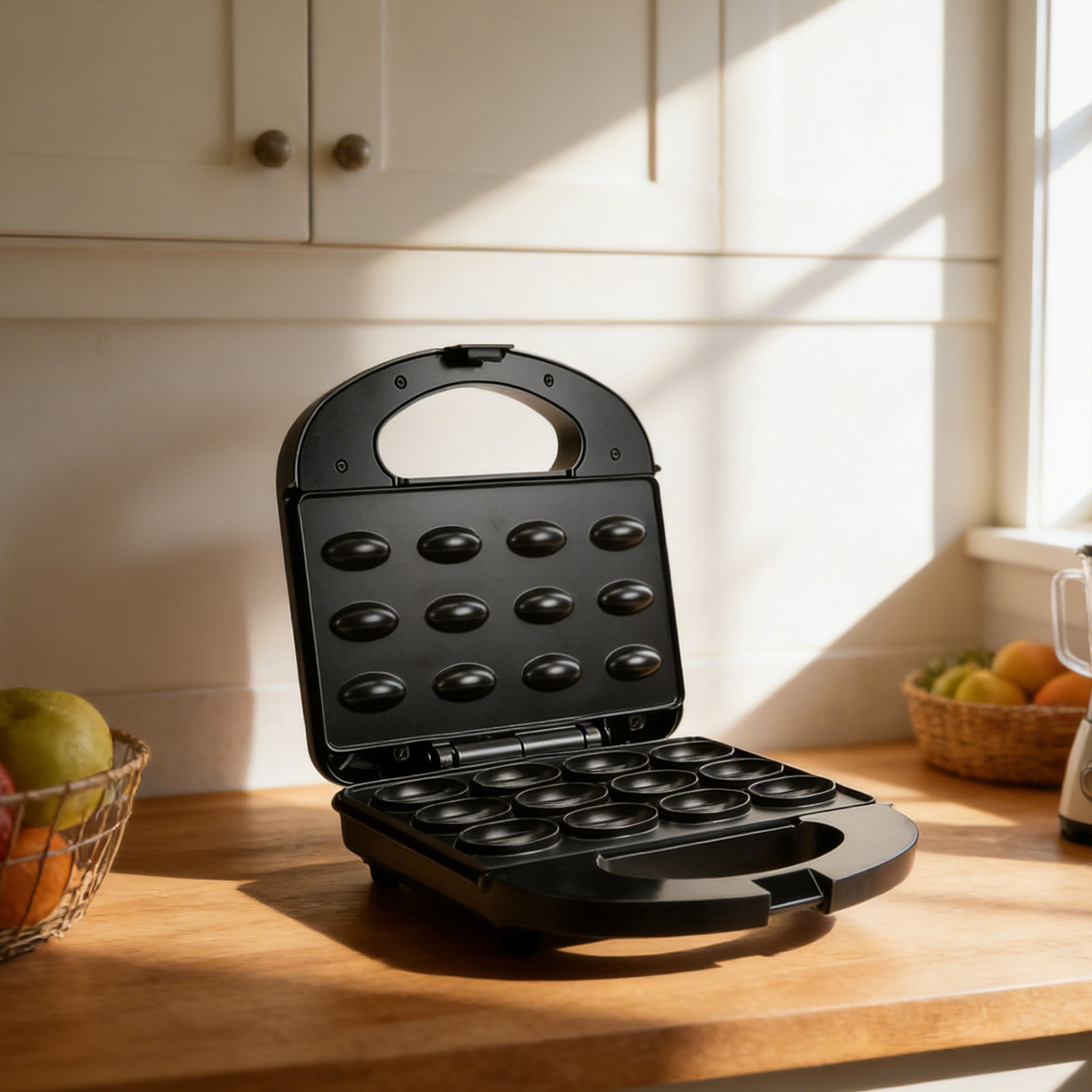 12er Walnuss-Keksmacher, antih – Mini Waffle Maker Machine Bewertung und Preis