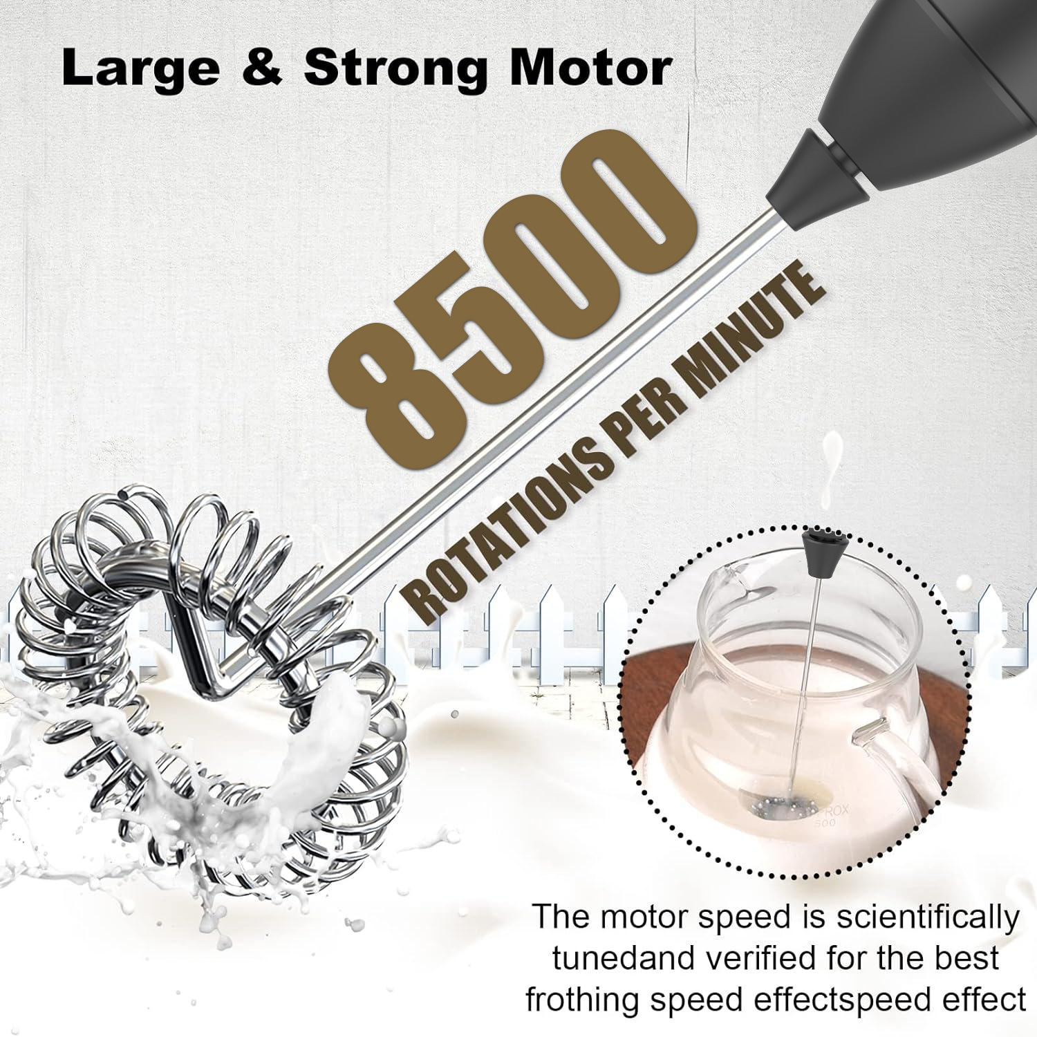 Wiederaufladbarer Milchaufschä – Electric Milk Frother Handheld Bewertung und Preis