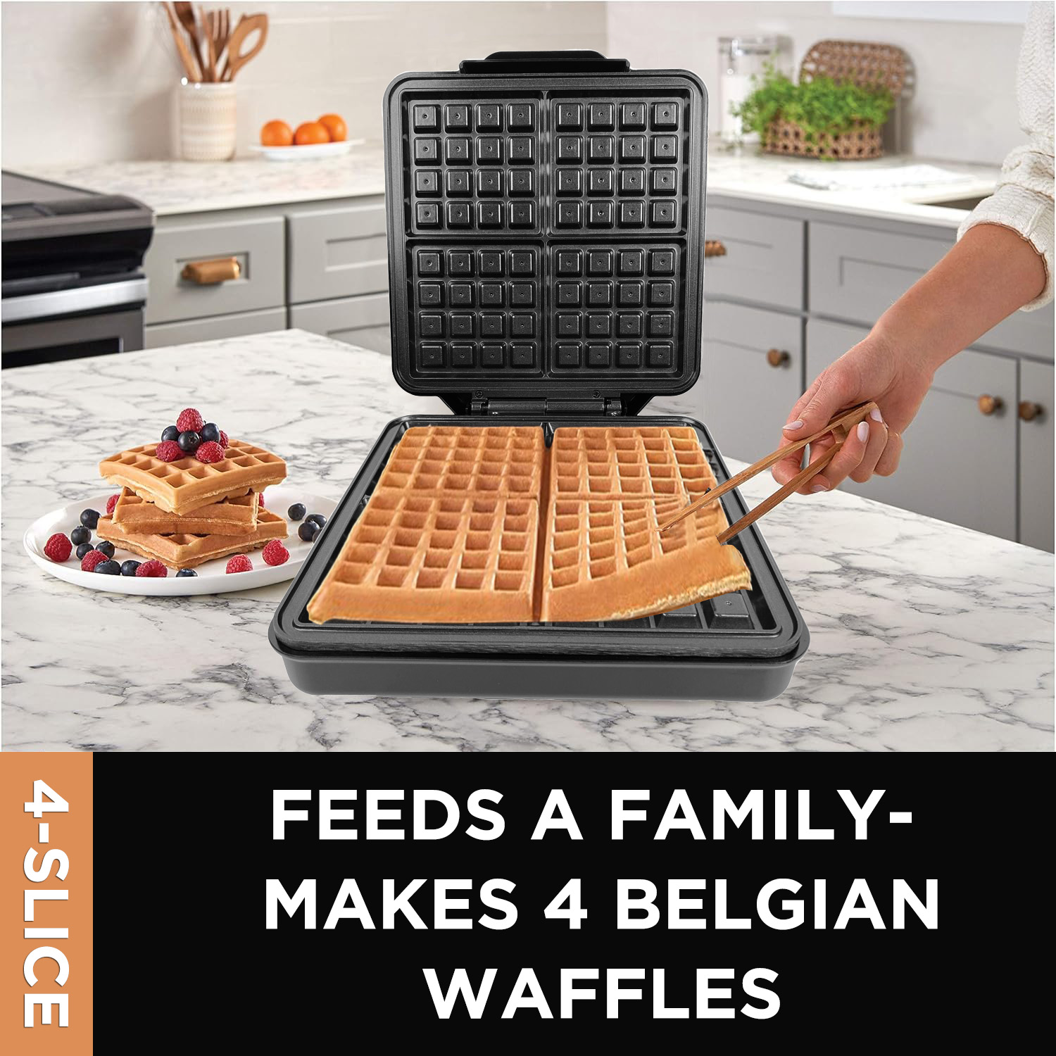 Mini Automatische 1200W 4-Sche – Mini Waffle Maker Machine Bewertung und Preis