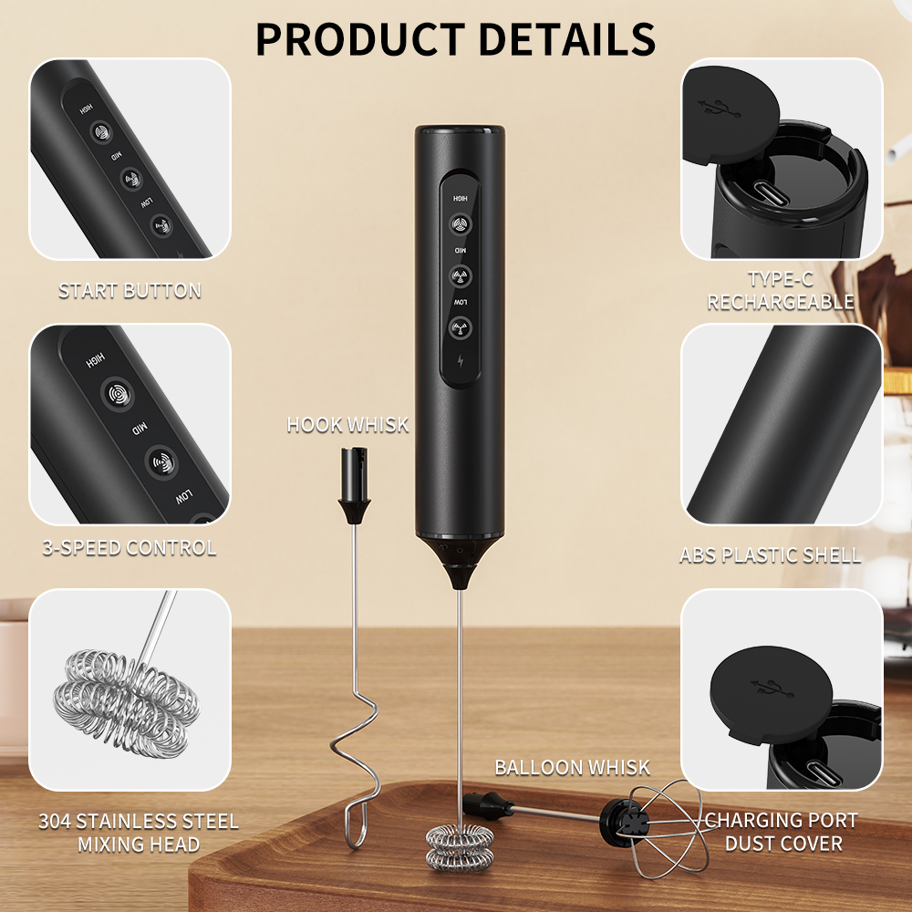 3-in-1 elektrischer Handmilcha – Electric Milk Frother Handheld Bewertung und Preis