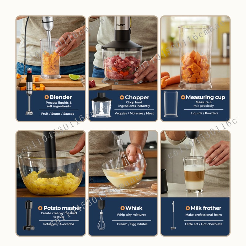 6-in-1 1200W Leistungsstarkes  – Immersion Hand Blender Set Bewertung und Preis