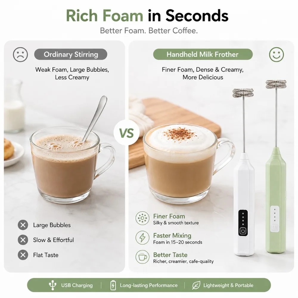 Milchaufschäumer und Eiermixer – Electric Milk Frother Handheld Bewertung und Preis