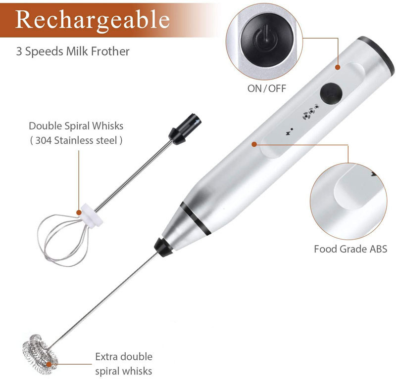 Mini elektrischer Handmilchauf – Portable Blender Usb Rechargeable Bewertung und Preis