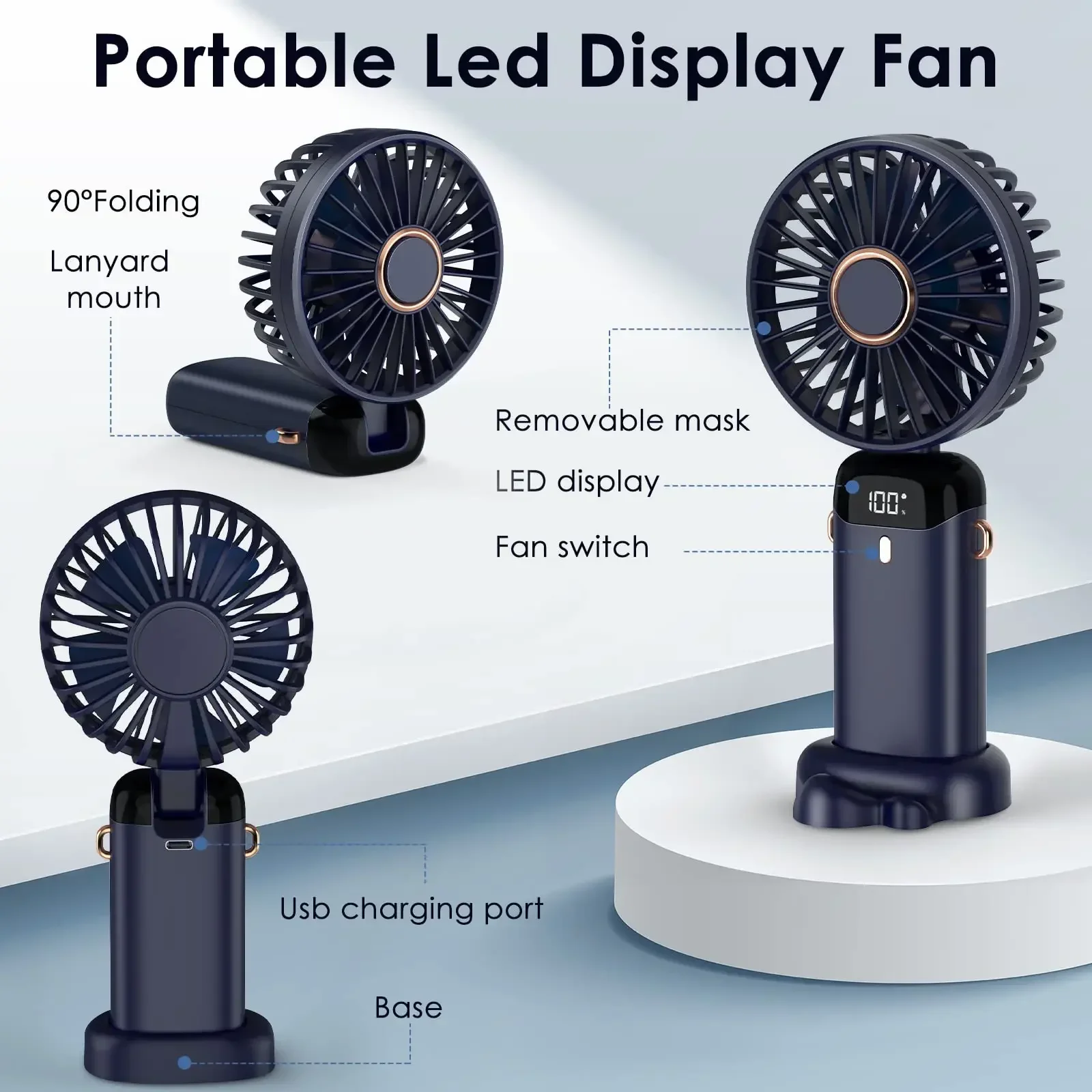 5000 mAh Handheld Mini Fan Wir – Portable Blender Usb Rechargeable Bewertung und Preis