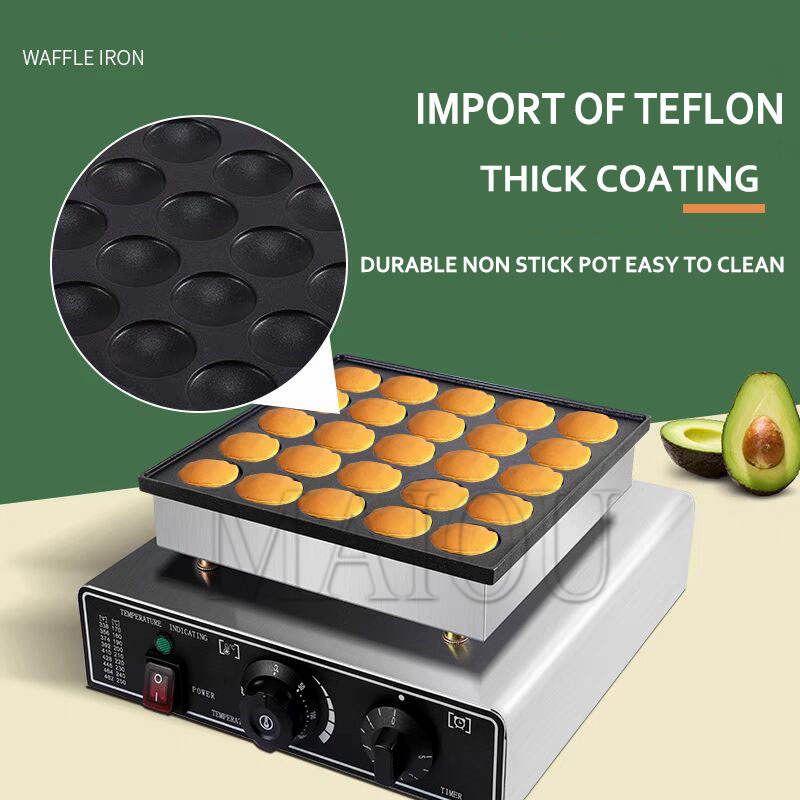 25-Loch Elektrische Pfannkuche – Mini Waffle Maker Machine Bewertung und Preis
