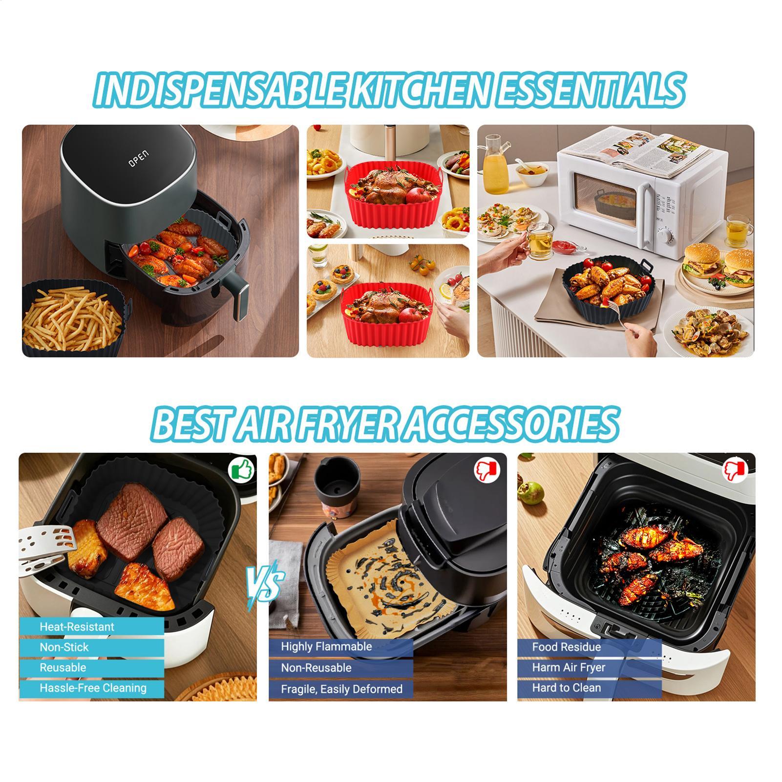 Silikon-Heißluftfritteusen-Ein – Air Fryer Silicone Pot Liner Bewertung und Preis