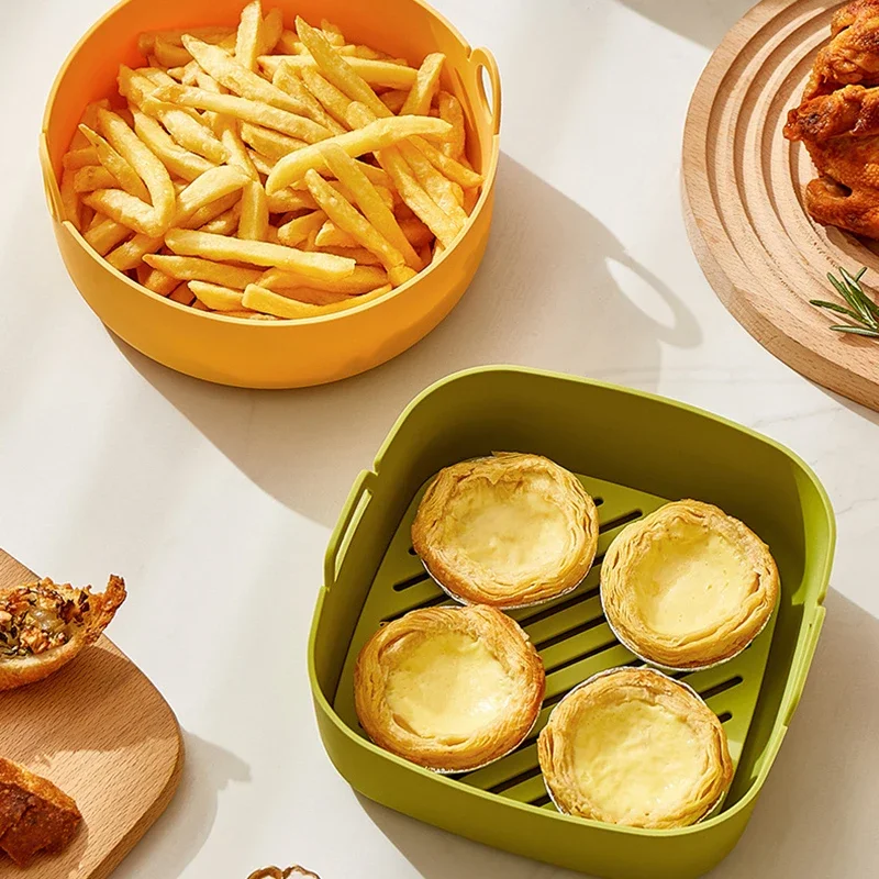Runde Luftfritteuse-Einlagen,  – Air Fryer Silicone Pot Liner Bewertung und Preis
